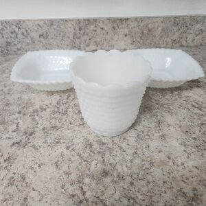 Fire King & Anchor Hocking‎ Milk Glass Set